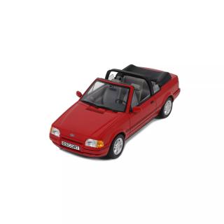 Ford Escort Mk4 XR3i Cabriolet - Flamenco-Rot 1986 OttO mobile 1:18 Resinemodell (Türen, Motorhaube... nicht zu öffnen!)